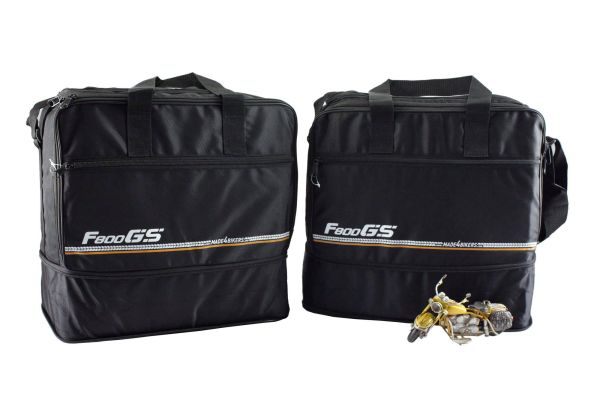 Bedruckte Koffer Innentaschen passend für BMW F800GS (K72), F800GS ADVENTURE (K75) ab 2013